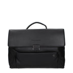 Businesstasche und Laptoptasche aus schwarzem Leder