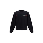 Schwarzes Baumwoll-Sweatshirt