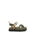 Bicolor-Sandalen aus sonstigen Fasern