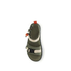 Bicolor-Sandalen aus sonstigen Fasern