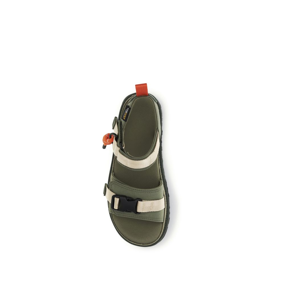 Bicolor-Sandalen aus sonstigen Fasern