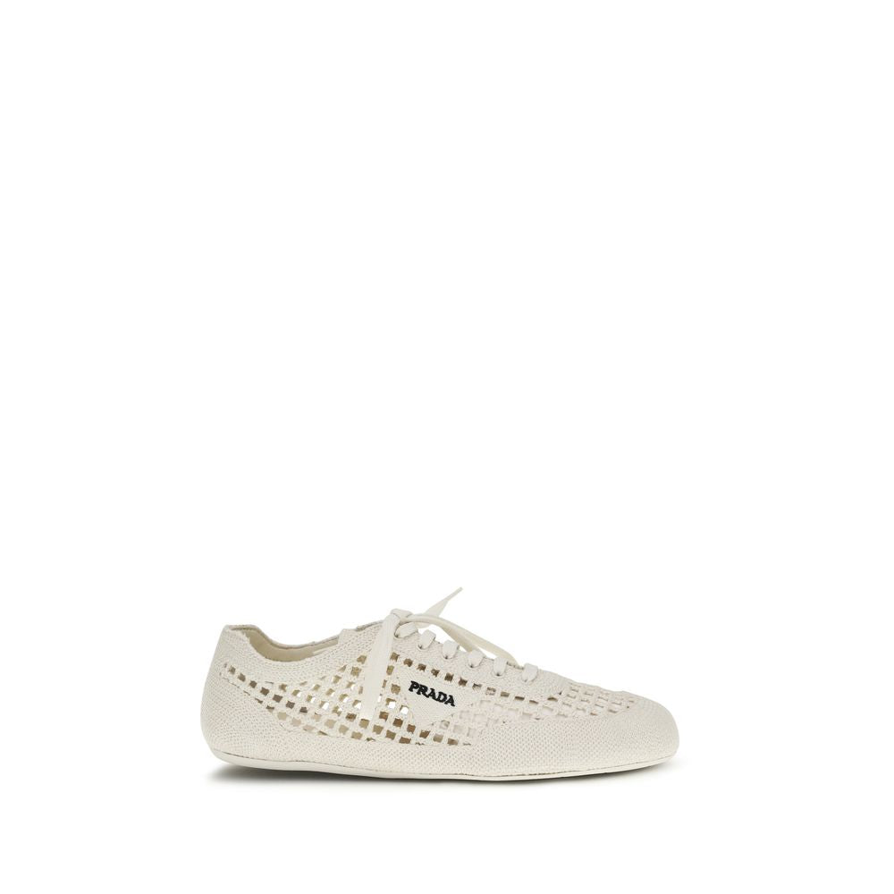 Beige Stoff-Low-Top-Sneaker