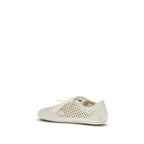 Beige Stoff-Low-Top-Sneaker