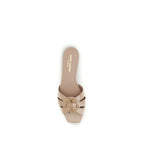 Multicolor Calf Leather Bos Taurus Flat Sandals