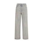 Blue Cotton Relaxed Fit Jeans