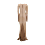 Braunes Freizeitkleid aus Polyamid
