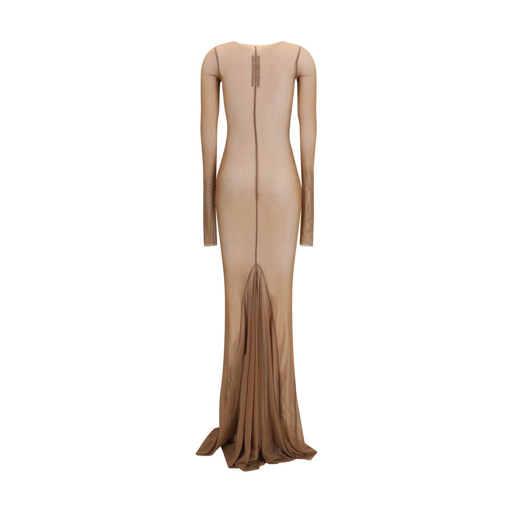 Braunes Freizeitkleid aus Polyamid