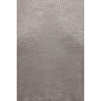 Felpa grigia in cashmere con cappuccio