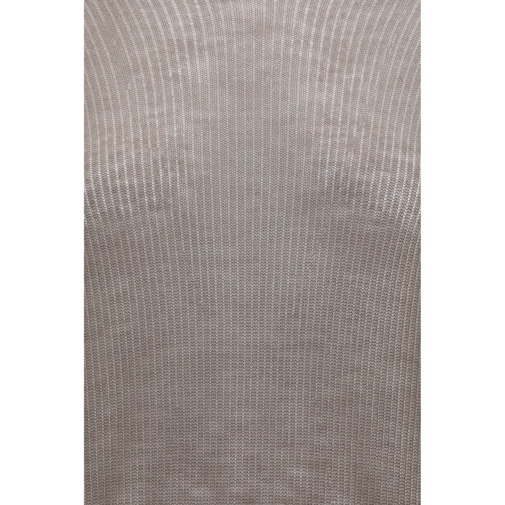 Felpa grigia in cashmere con cappuccio