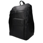 Schwarzer Lederrucksack