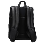 Schwarzer Lederrucksack