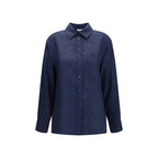 Blue Linen Dress Shirt