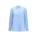 Blue Linen Dress Shirt