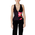 Schwarzes Polyester-Top