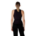 Schwarzes Polyester-Top