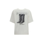 Weißes Baumwoll-T-Shirt