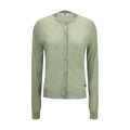 Zweifarbige Viskose-Strickjacke