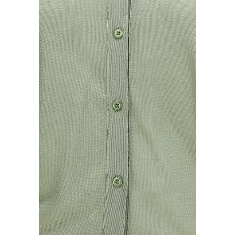Zweifarbige Viskose-Strickjacke