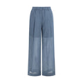 Freizeithose aus blauer Baumwolle