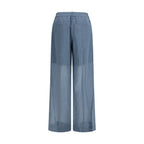 Freizeithose aus blauer Baumwolle