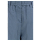 Freizeithose aus blauer Baumwolle