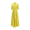 Bicolor Silk Casual Dress