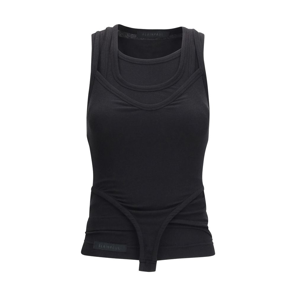 Schwarze Lyocell Tanktops