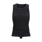 Schwarze Lyocell Tanktops