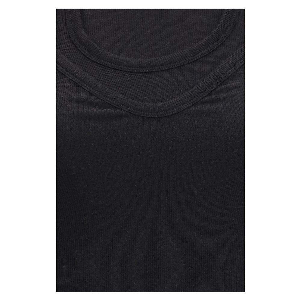 Schwarze Lyocell Tanktops