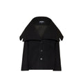 Black Virgin Wool Coat