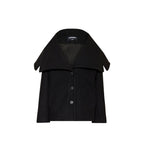 Black Virgin Wool Coat