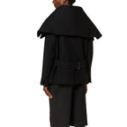 Black Virgin Wool Coat