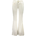 Weiße Damenjeans aus Baumwolle