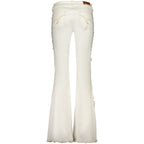 Weiße Damenjeans aus Baumwolle