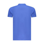 Blue Cotton Men's Polo Shirt