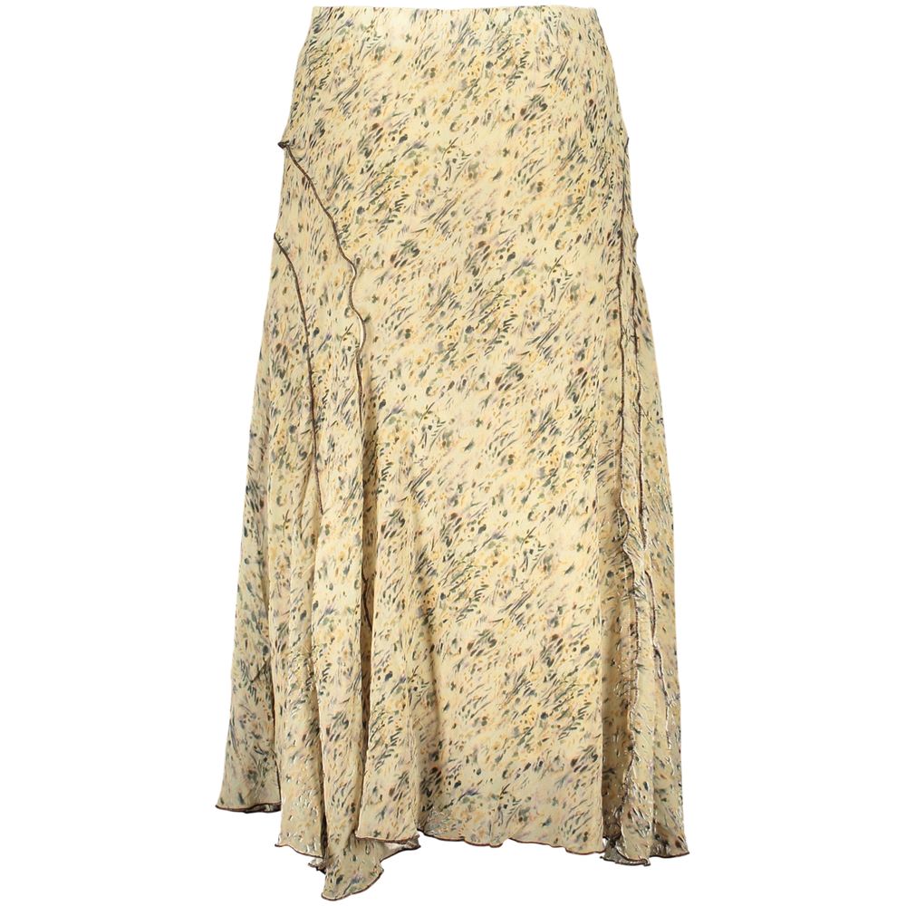 Damenrock aus beigem Polyester