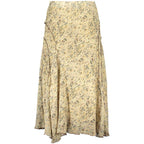 Damenrock aus beigem Polyester