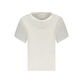 White Cotton Women T-Shirt