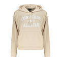 Beige Cotton Women's Hoodie