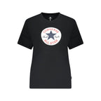 Damen T-Shirt aus schwarzer Baumwolle