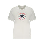 White Cotton Womens T-Shirt