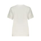 White Cotton Womens T-Shirt