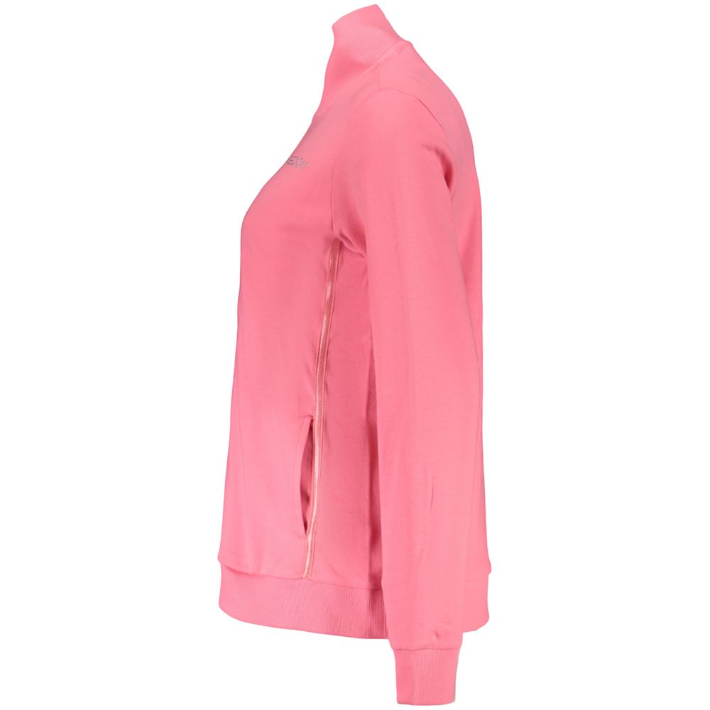 Rosa Baumwoll-Sweatshirt für Damen