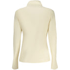 Beiges Baumwoll-Sweatshirt für Damen