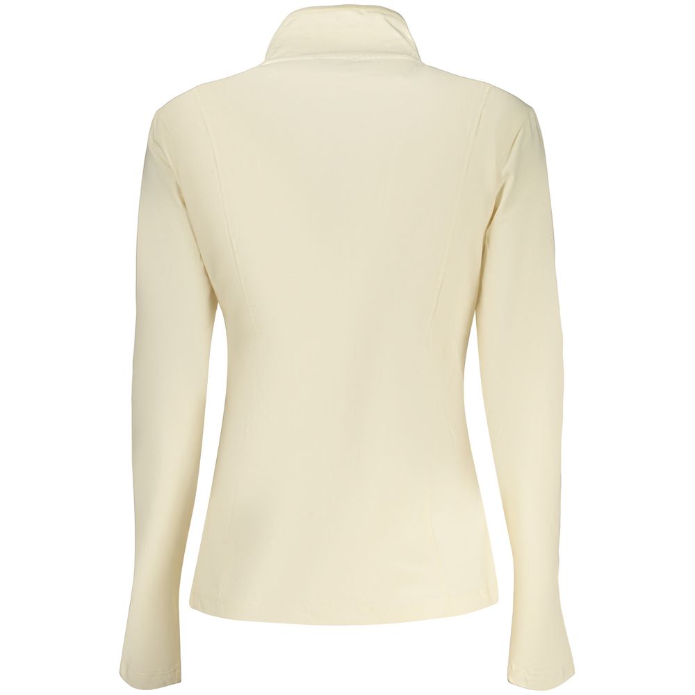 Beiges Baumwoll-Sweatshirt für Damen