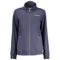 Blaues Baumwoll-Sweatshirt für Damen