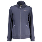 Blaues Baumwoll-Sweatshirt für Damen