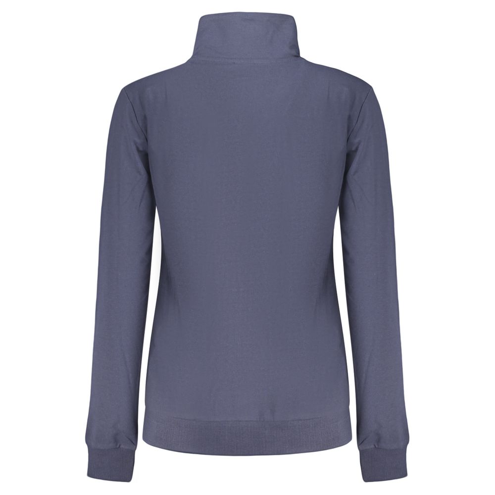 Blaues Baumwoll-Sweatshirt für Damen