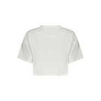White Cotton Womens T-Shirt