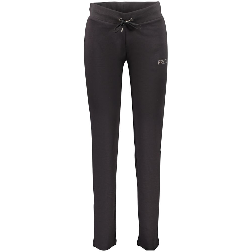 Schwarzes Baumwoll-Sweatshirt für Damen